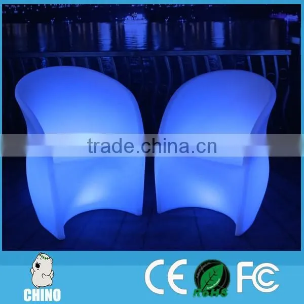 Bar Furniture LED Sofa Restaurant Arm Chair