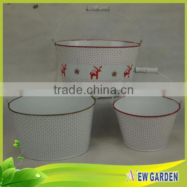 Waterproof Practical High Level White Indoor Hanging Plant Pots