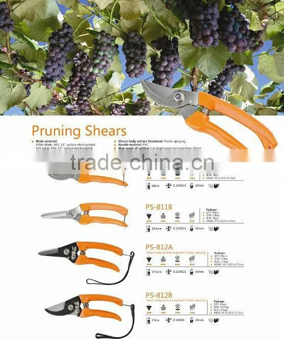 (PS-812A)7" Gaden use pruning shears/Pruners