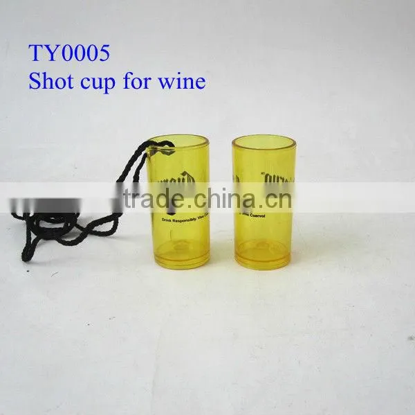 Promotional plastic beer shot cup