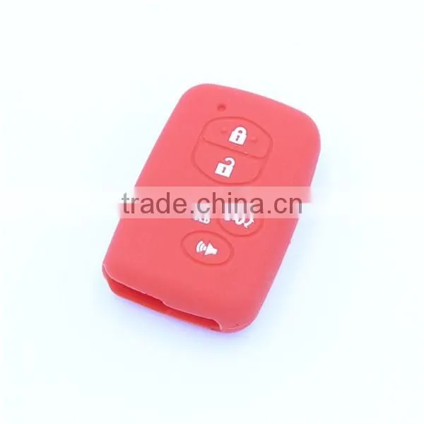 5 buttons silicone car key shell jacket for toyota camry