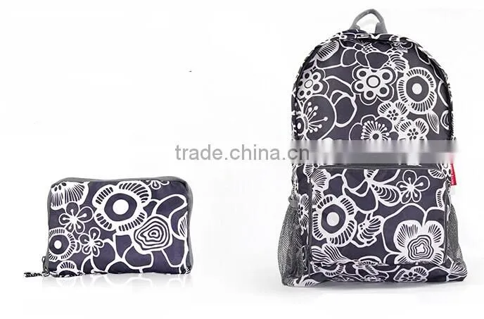 Colorful polka dots folding school bag