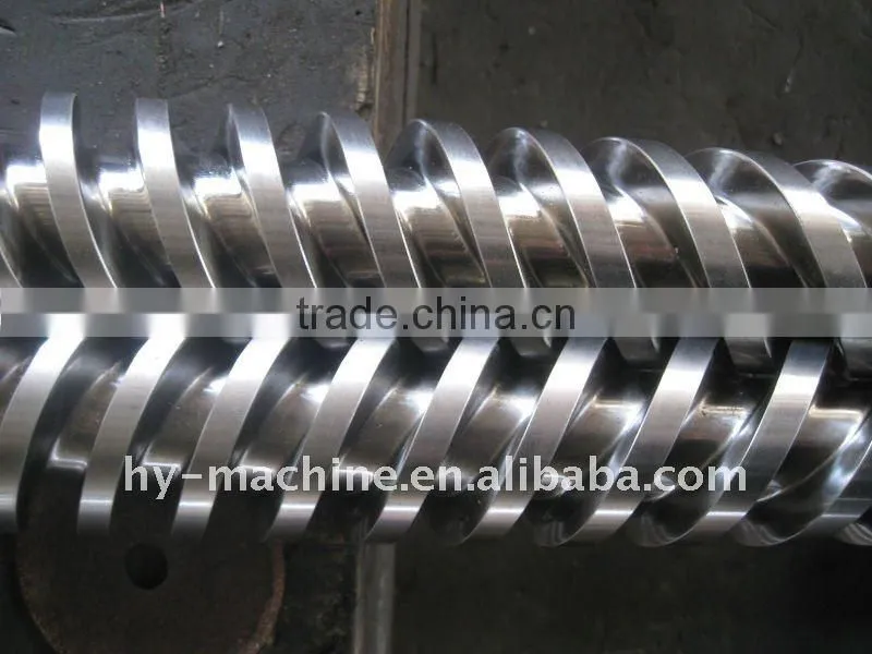 Conical twin screw