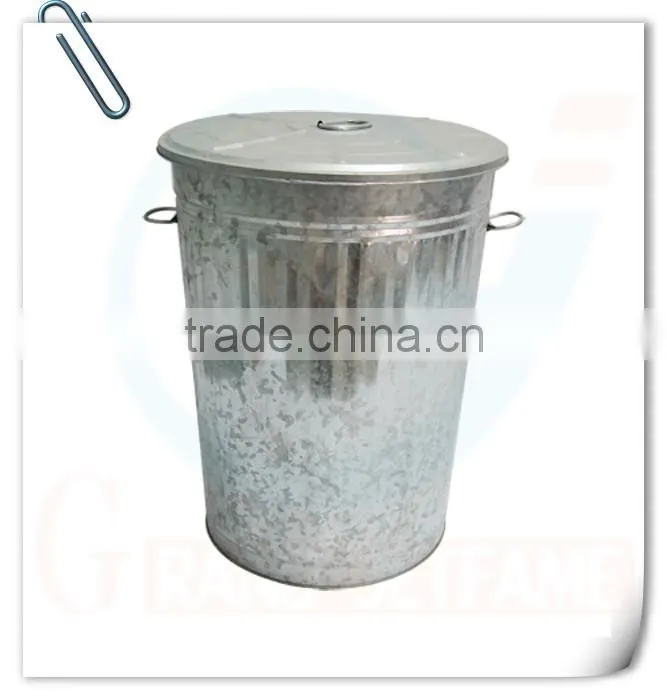 household decor big galvanized bucket with lid