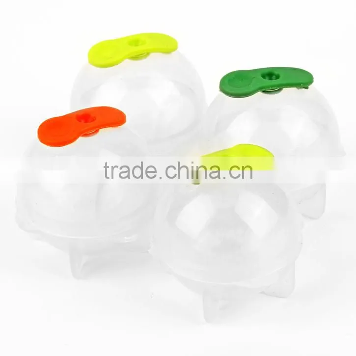 4Pcs Party Bar Cute Ball Ice Cube Tray Round Plastic Injection Mold Making