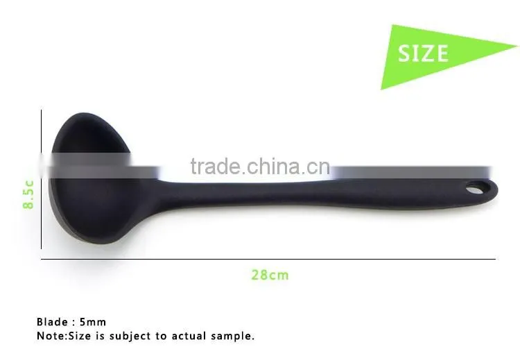 Long Handle Silicone Ladle For Non-stick Pan