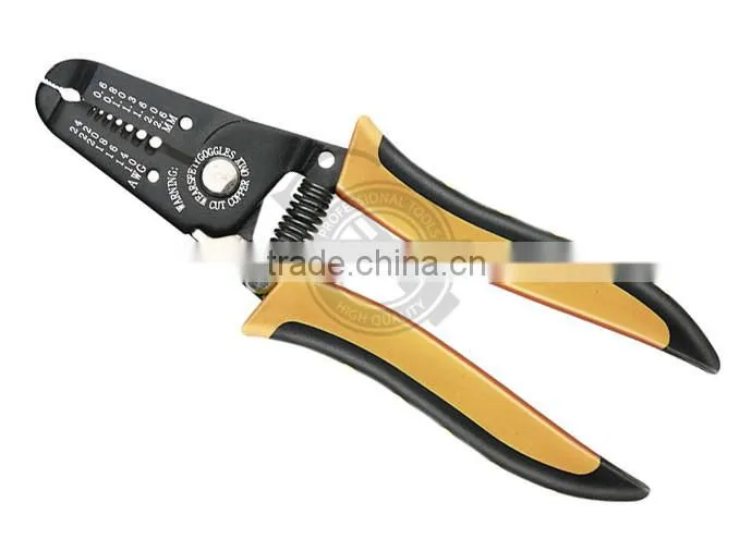 0.8-2.6mm Wire Stripper With Dip Plastic Grip Handle