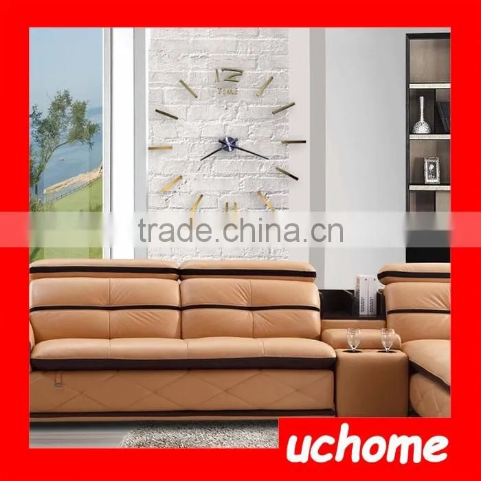 UCHOME 3D EVA Foam DIY Wall Sticker Clock for Home Decoration