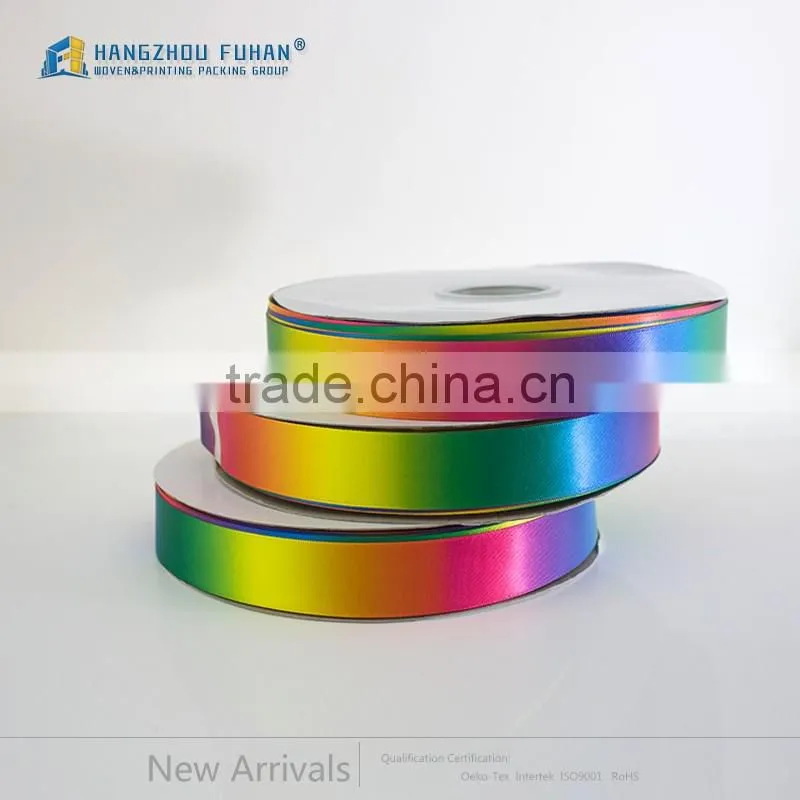 Manufacturers Selling High Quality Custom Printed Rainbow Ribbon