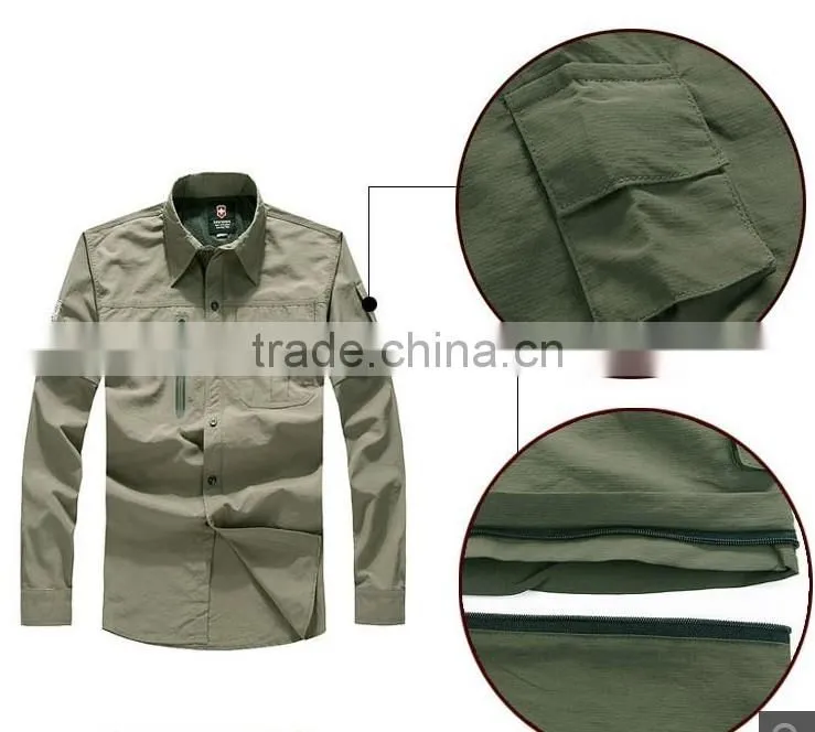 2017 Summer Fashion Designer Quick Drying camping Outdoor brand sports men's shirts the UV Resistant hiking Shirts