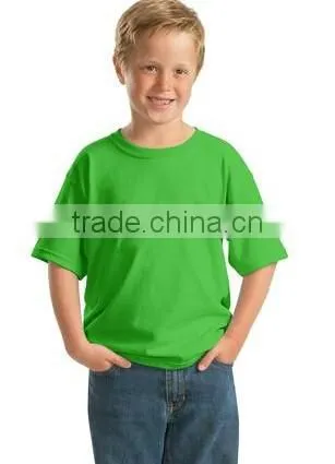 Seamless O neck boys design plain t-shirt 100% Cotton boys t-shirt