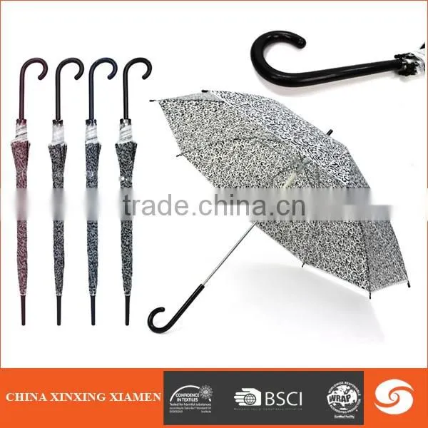 Cheap Clear waterproof transparent straight umbrella promotionalb POE plastic parasol