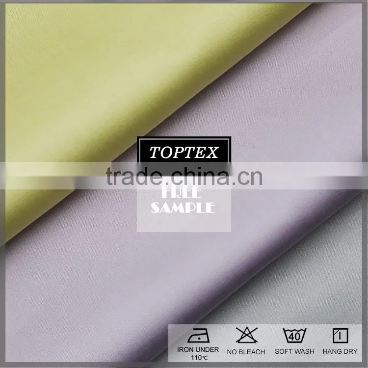 Hotel bed sheet mercerized fabric in 100 % cotton satin fabric