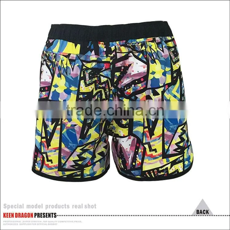 New style 100% polyester custom logo swim shorts men