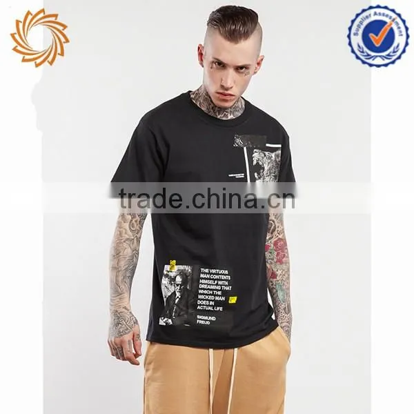 Mens street illustration style Vintage t shirt hip hop