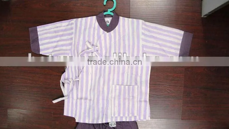 Purple bamboo fabric crops garment