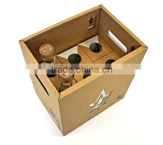Vodka wine corrugated packaging carton