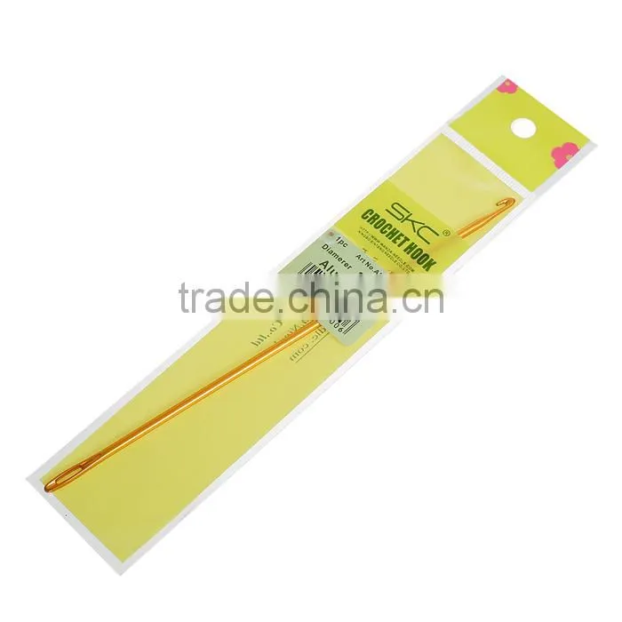 2.75mm Aluminum Crochet Hooks Golden 16.5cm(6 4/8") long, 2 PCs