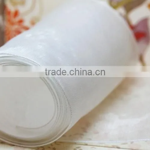 organza ribbon girl dresses white