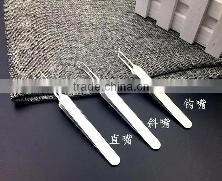 Curved acne clip tweezer extractor needle blackhead Comedones Whitehead remover