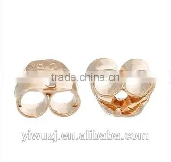 Silver Earplug Ear Nut Earring Findings Butterfly silver plated 3*5mm