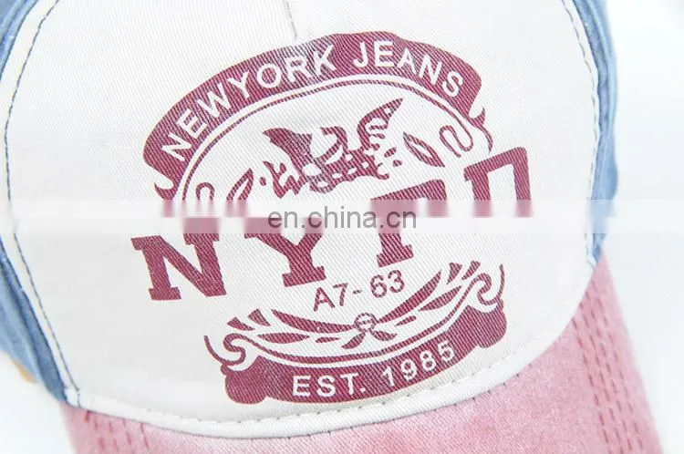 TOROS unisex metal closure print distressed patch baseball cap