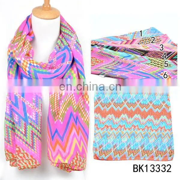 2015 New Arrive Spring Summer Lady Shawl Fashion Chiffon Wholesale Twill Scarf