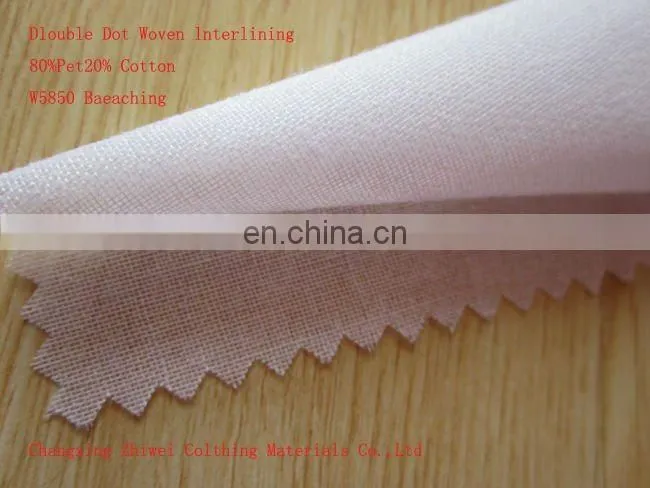 Woven Cotton Interlining white colored wholesale home textil