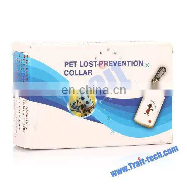 White Dog Electric Lost Prevention Pet Collar Alarm