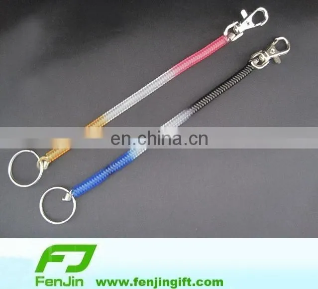colorful plastic spring coil lanyard