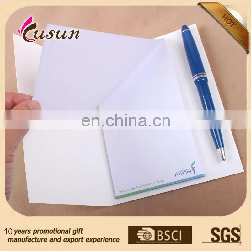 Custom mini notepad with pen