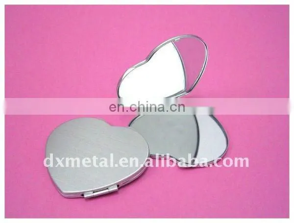 custom round epoxy compact mirror