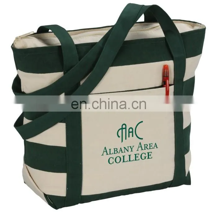 XD1014 Canvas stripe multifunctional handbag New fashion wholesale custom hot style high quality canvas bag