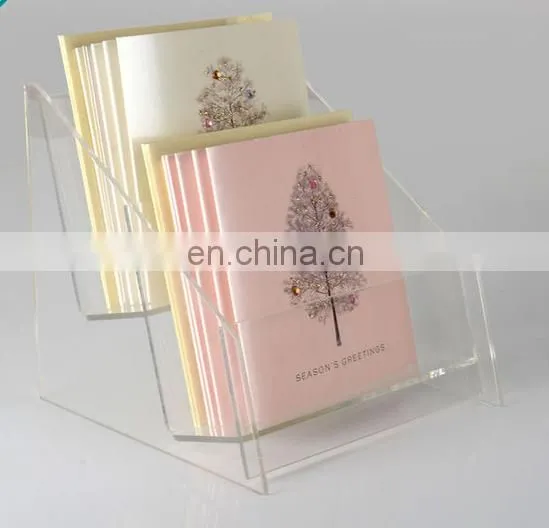 2 tier Acrylic wedding Greeting card display stand