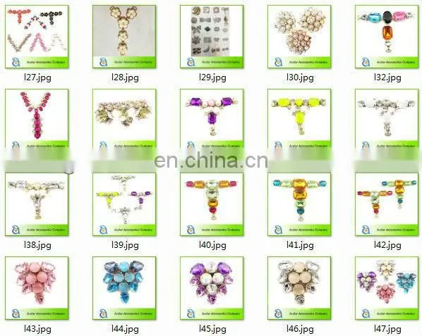 Wholesale triangle colorful acrylic rhinestone buckle for women sandal