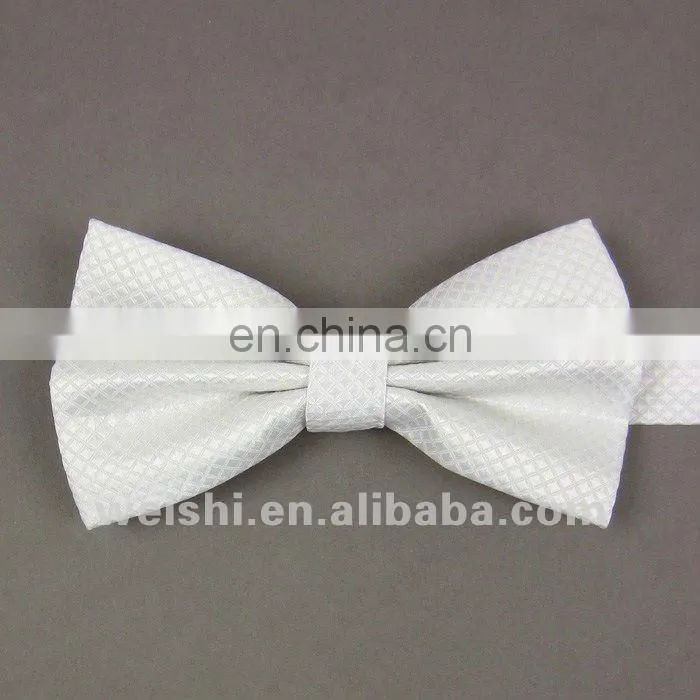 Men cheap elegant solid mum yarn dyed polyester bow ties