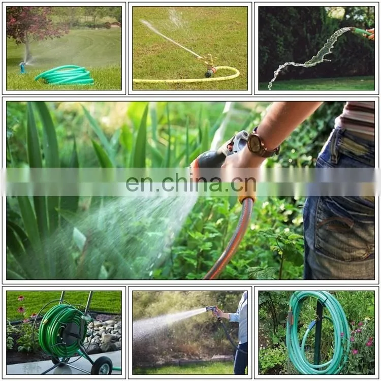 Factory Produce PVC Fiber Reinforced Hose Pipe / Braided Transparent Flexible PVC Garden Hose