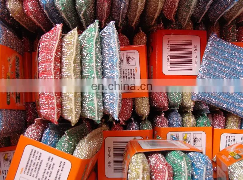Sponge dish cleaning ball stainless steel wire washing scourer for making machine