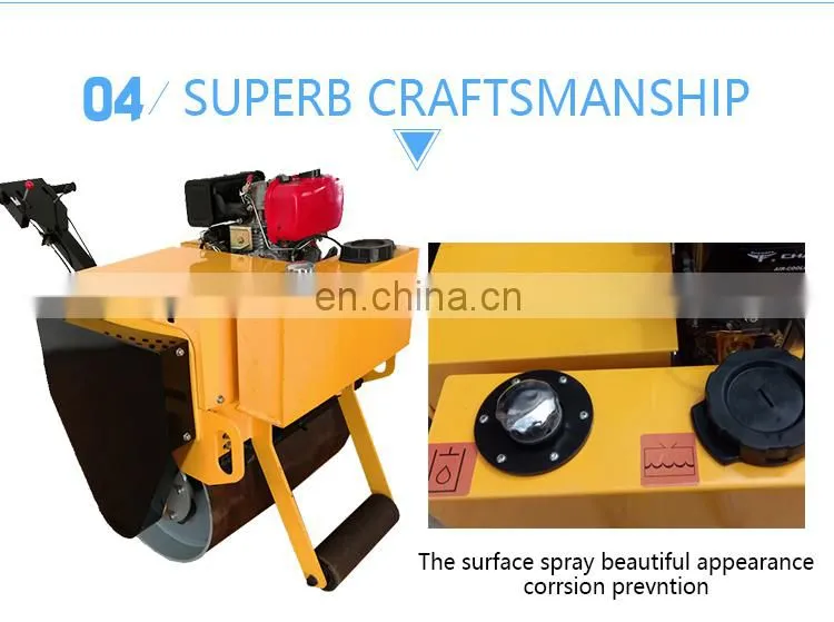 Hand operated single drum road roller for sale