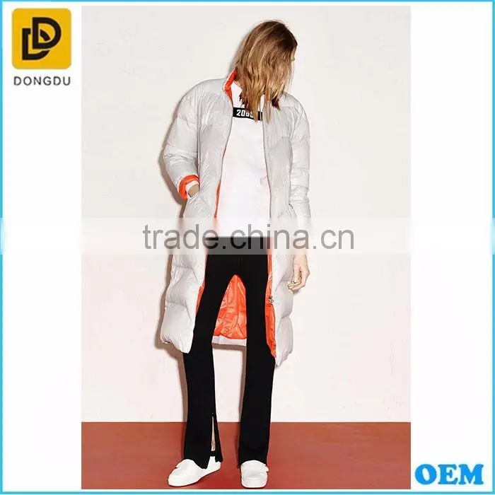 New fashion long winter coat for girls 2016