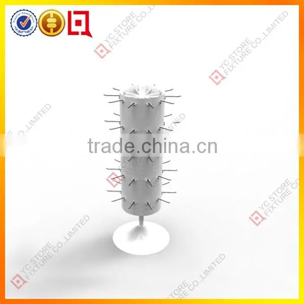 Double-side sock portable small cardboard counter display stands