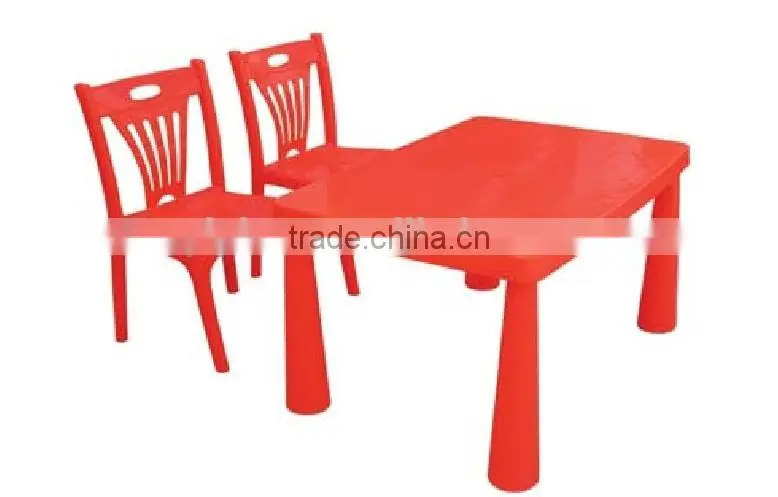 Popular removable rectangular plastic children dining table