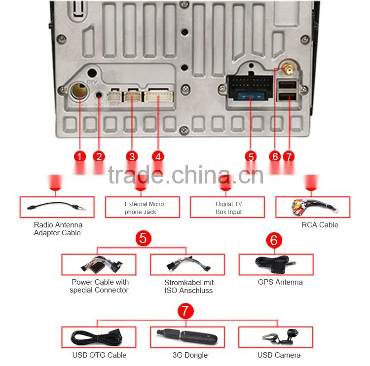 Erisin ES2681P 7" 2 Din Android 4.4.4 Car DVD Player for Astra H