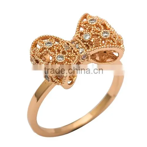 Neoglory Auden Rhinestone Copper Plated Adjusted Butterfly Finger Rings New Jewelry Accessories Gifts for Girls New Hot