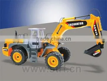 Freewheel model toy construction excavator for kids