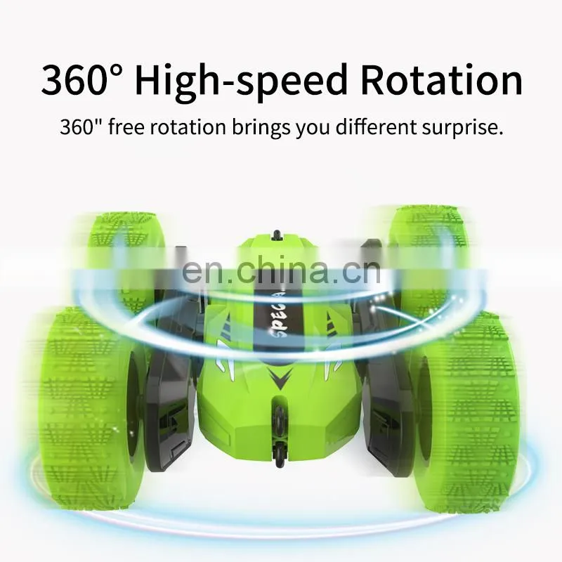 Great Christmas Gift JJRC Q95 2 Play Modes Double-sided Running 360 Rotating Remote Control Stunt Car for Kids