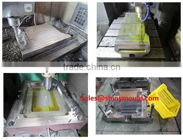plastic industrial crate mould hot runner crate mould