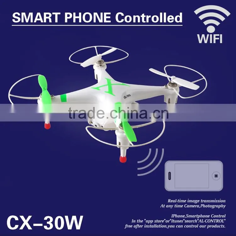 2015 top popular hot sales CX-30W 2.4G 6 Axis Drones phone wifi control