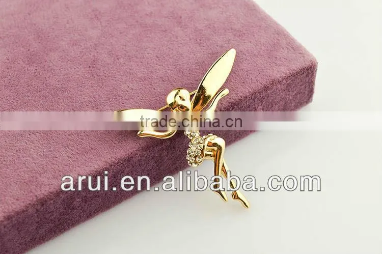 Beautiful Angle wedding dress crown pins brooch