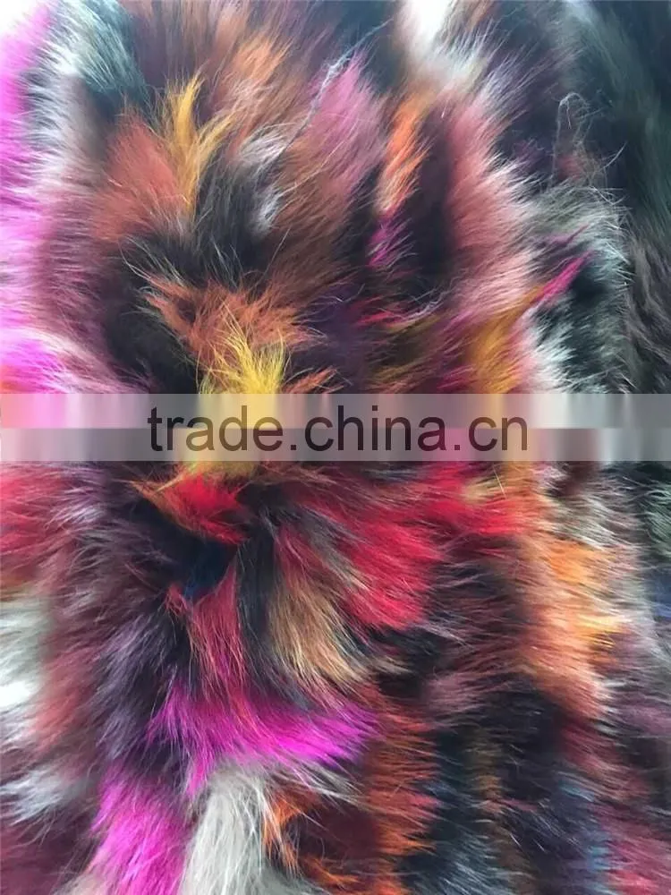 Factory Direct Customed Colorful Fox Skin Fur Plate